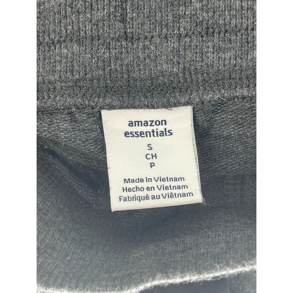 Amazon Essentials Charcoal Gray Heathered Pull-On Jogger Sweatpants Size Small - Picture 6 of 6